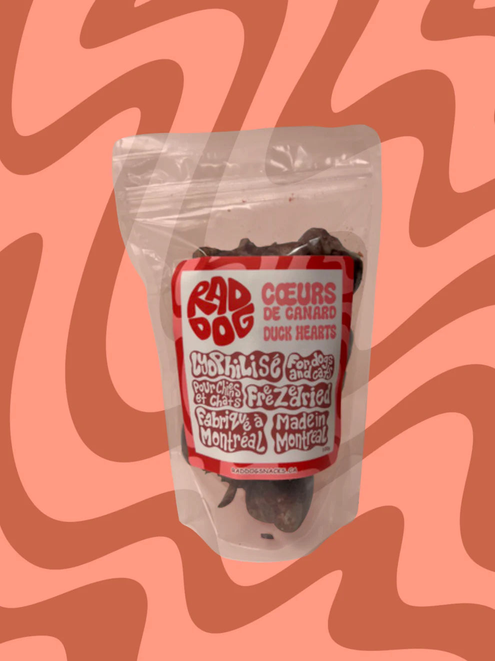 Rad Dog Snacks Freeze-Dried Duck Hearts