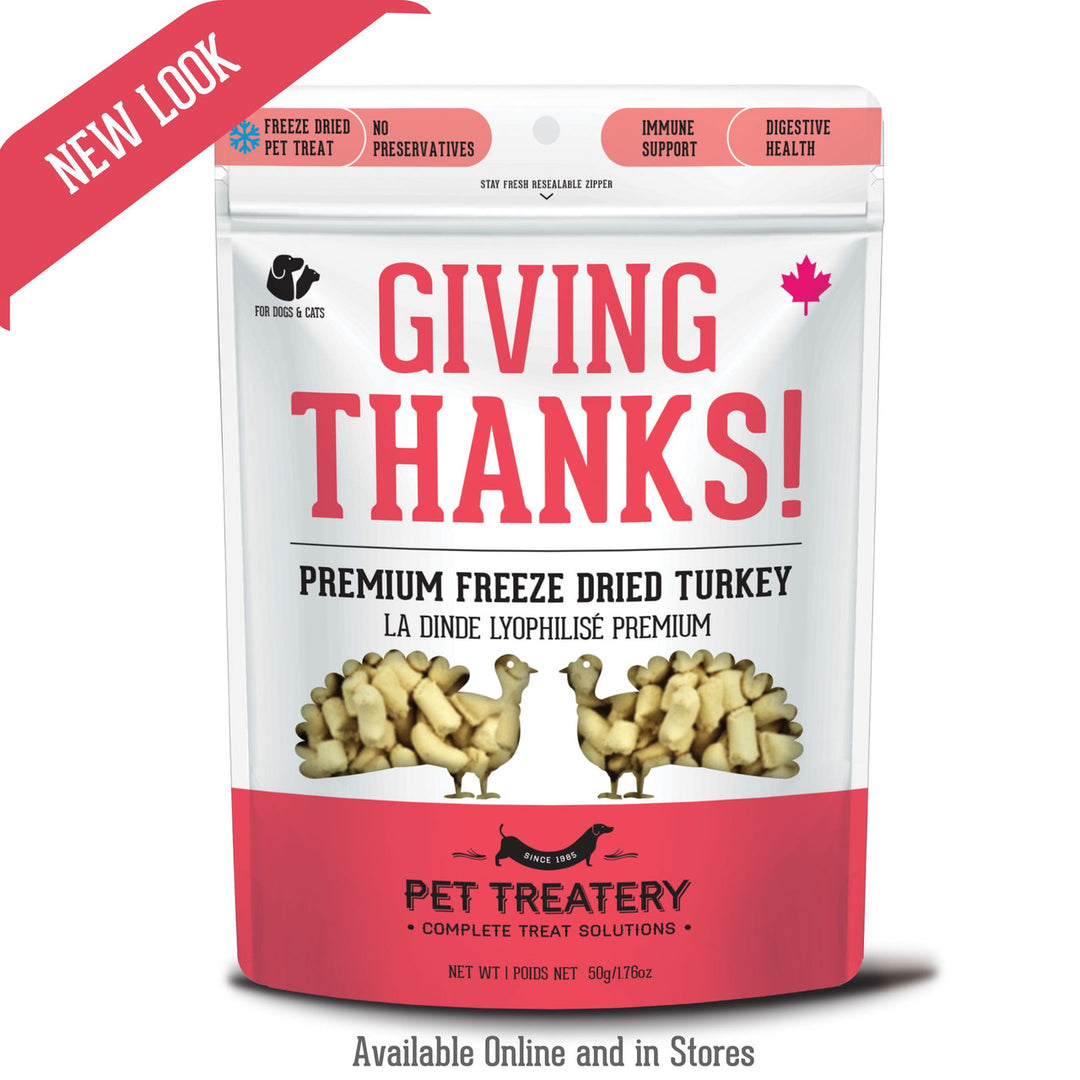 Granville Giving Thanks! Premium Freeze Dried Turkey Treats for Cats and Dog 50g