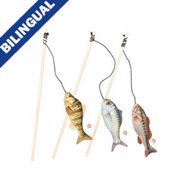 Spot® Gone Fishin' Teaser Wand Assorted Cat Toy