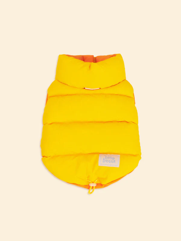 Little Beast Super Duper Reversible Parka Vest Yellow/Orange