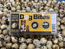 Dog Bites Dehydrated Quail Eggs 18pk