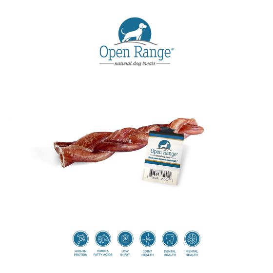 Open Range Bully Braid Dog Treat