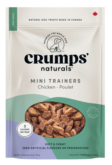 Crumps Mini Trainers Chicken Semi Moist Dog Treats 132g