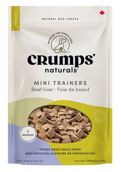Crumps Mini Trainers Freeze Dried Beef Liver Dog Treats
