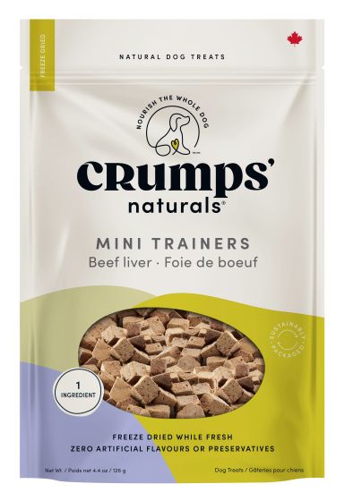 Crumps Mini Trainers Freeze Dried Beef Liver Dog Treats