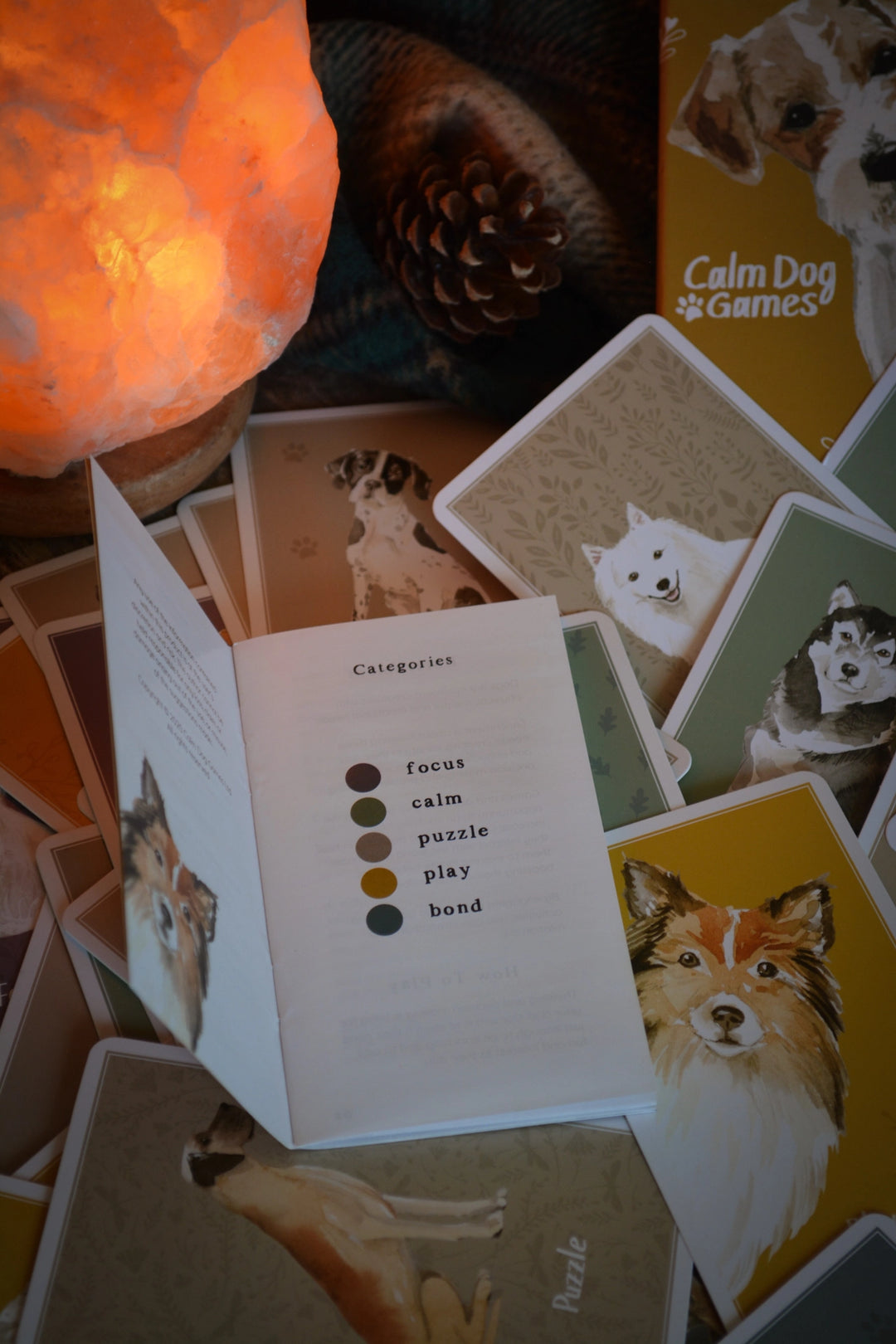 Calm Dog Games Dog Enrichment Deck (Games, Brain Puzzles & More)
