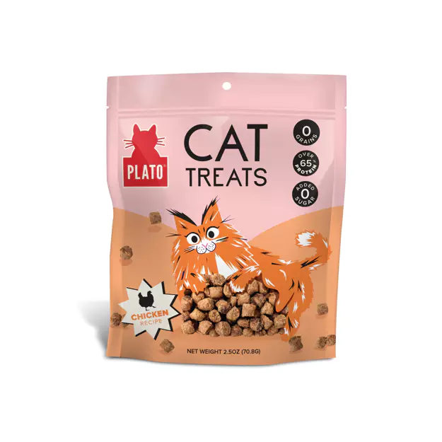 Plato Pet Treats Air-Dried Cat Treats Chicken Recipe 70g