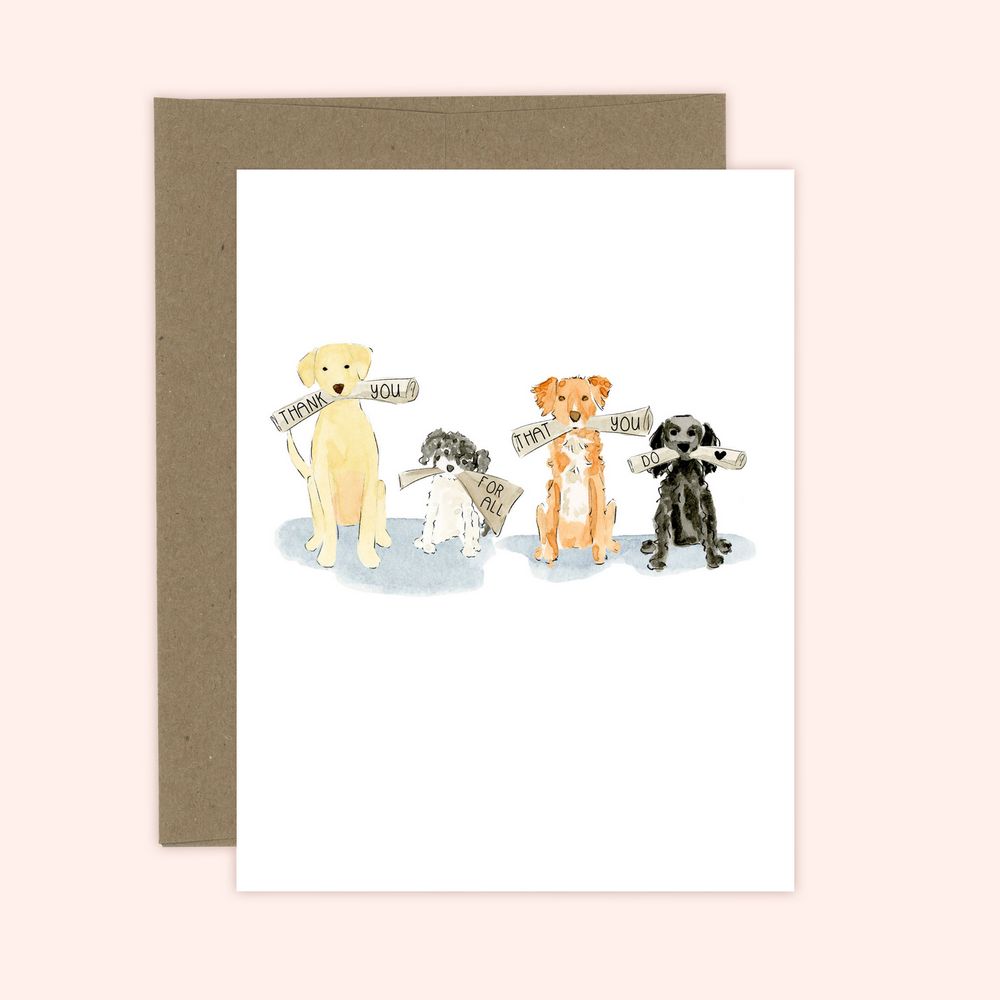 Almeida Illustrations Thank You For All That You Do Card