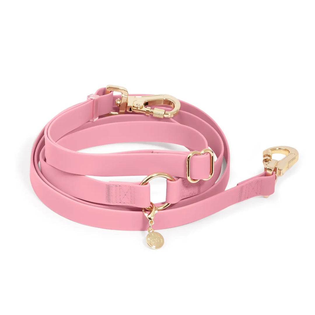 Sunny Tails Waterproof 4-in-1 Convertible Leash Perfect Pink