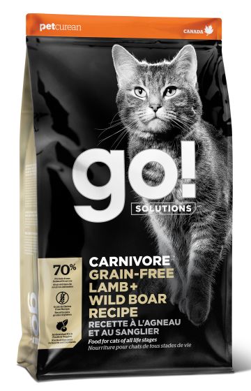 Go Carnivore Grain Free Lamb Wild Boar Cat Food 3lb