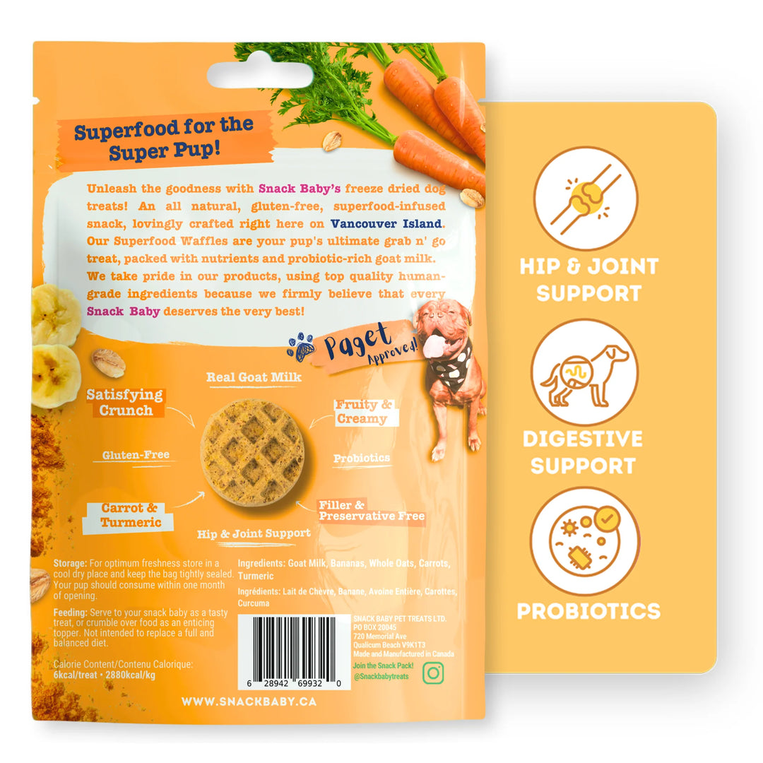 Snack Baby Superfood Waffles Turmeric Carrot