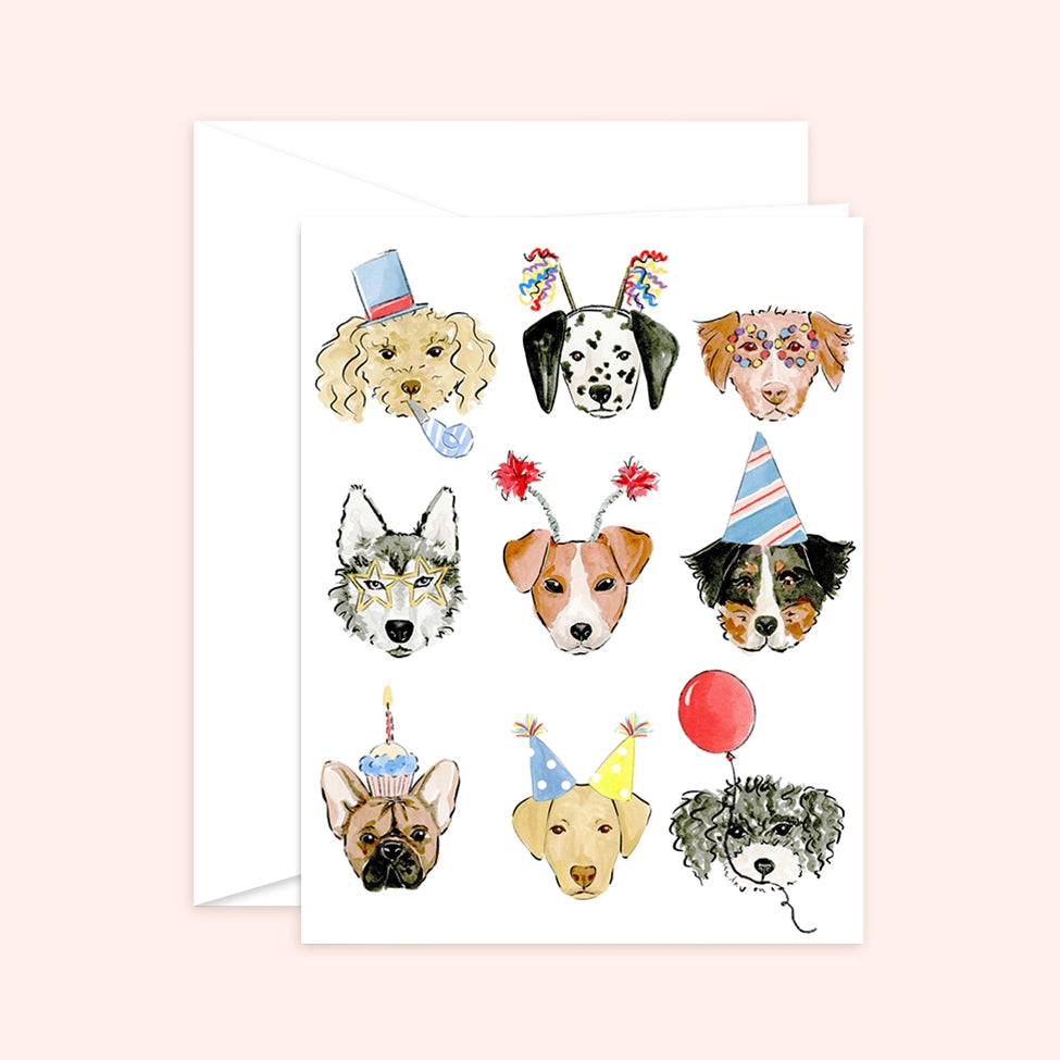 Almeida Illustrations Birthday Dogs Card