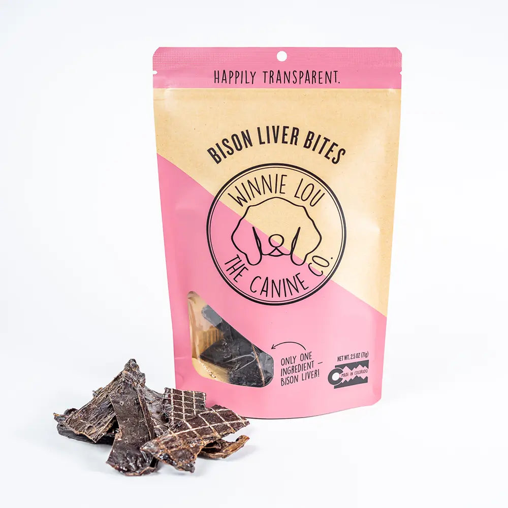 Winnie Lou Bison Liver Tidbit Bites 2.5oz