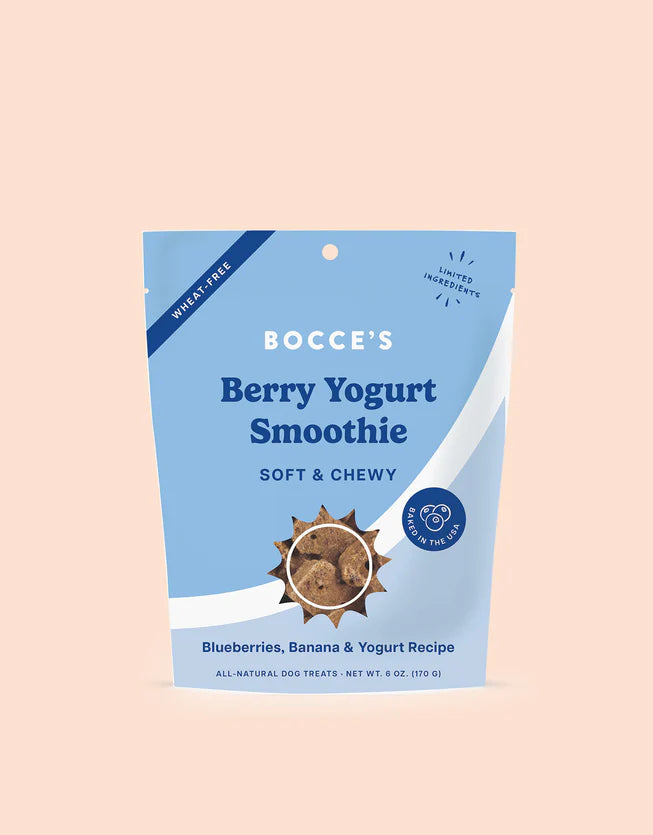 Bocce's Berry Yogurt Smoothie Soft & Chewy Dog Treat 6oz