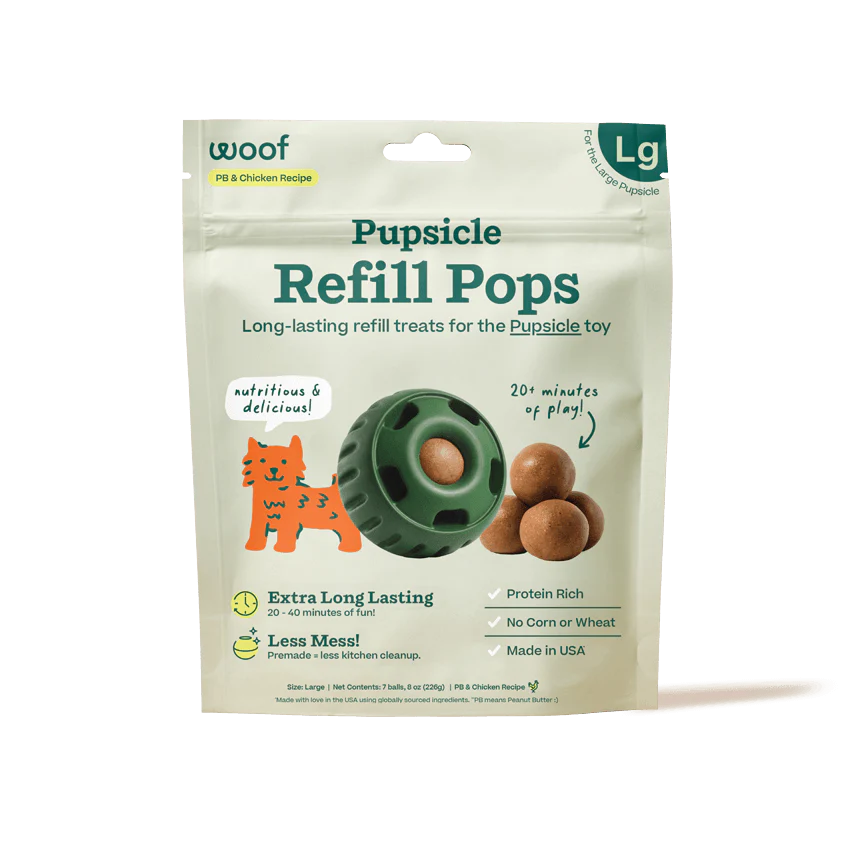 Woof Pupsicle Refill Pops PB & Chicken