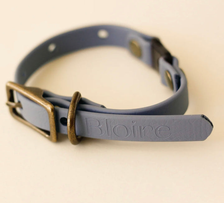 Bloire Vegan Leather Cat Collar Blue