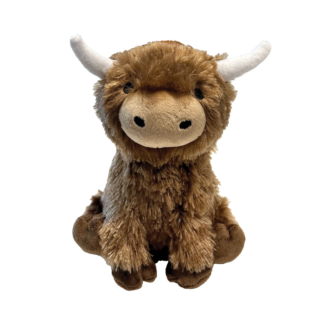 foufouBRANDS™ fouFIT™ Highland Cow Plushies Large 8.5" Dog Toy