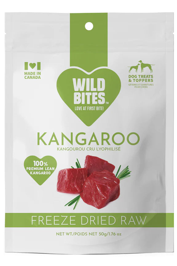 Wild Bites Freeze Dried Kangaroo 50g