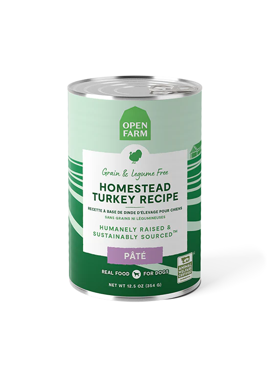 Open Farm Homestead Turkey Pâté Wet Dog Food 12.5oz