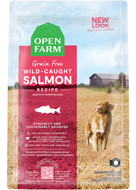 Open Farm Wild-Caught Salmon Dry Dog Food 4 lb