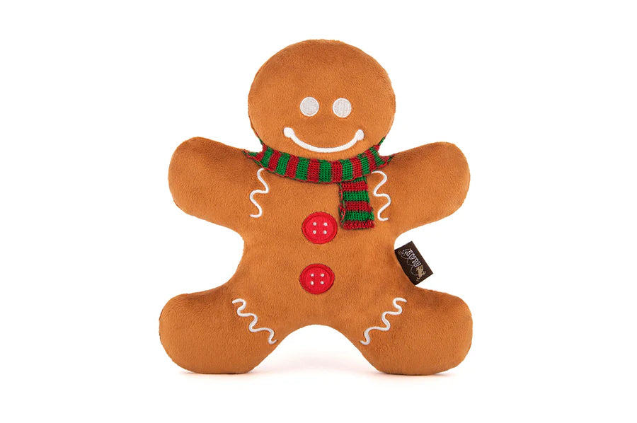 PET PLAY – Plush Toy Holiday Classic Holly Jolly Gingerbread Man