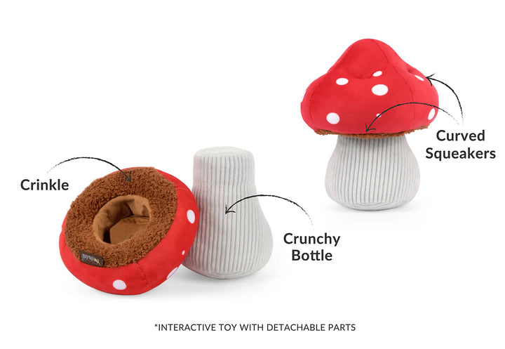 PET P.L.A.Y Plush Blooming Buddies Collection – Mutt Mushroom