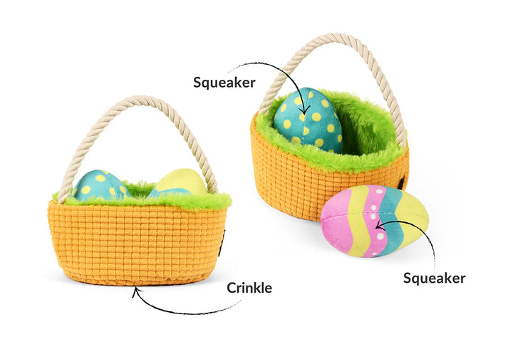 PET P.L.A.Y  Hippity Hoppity Eggs-cellent Basket