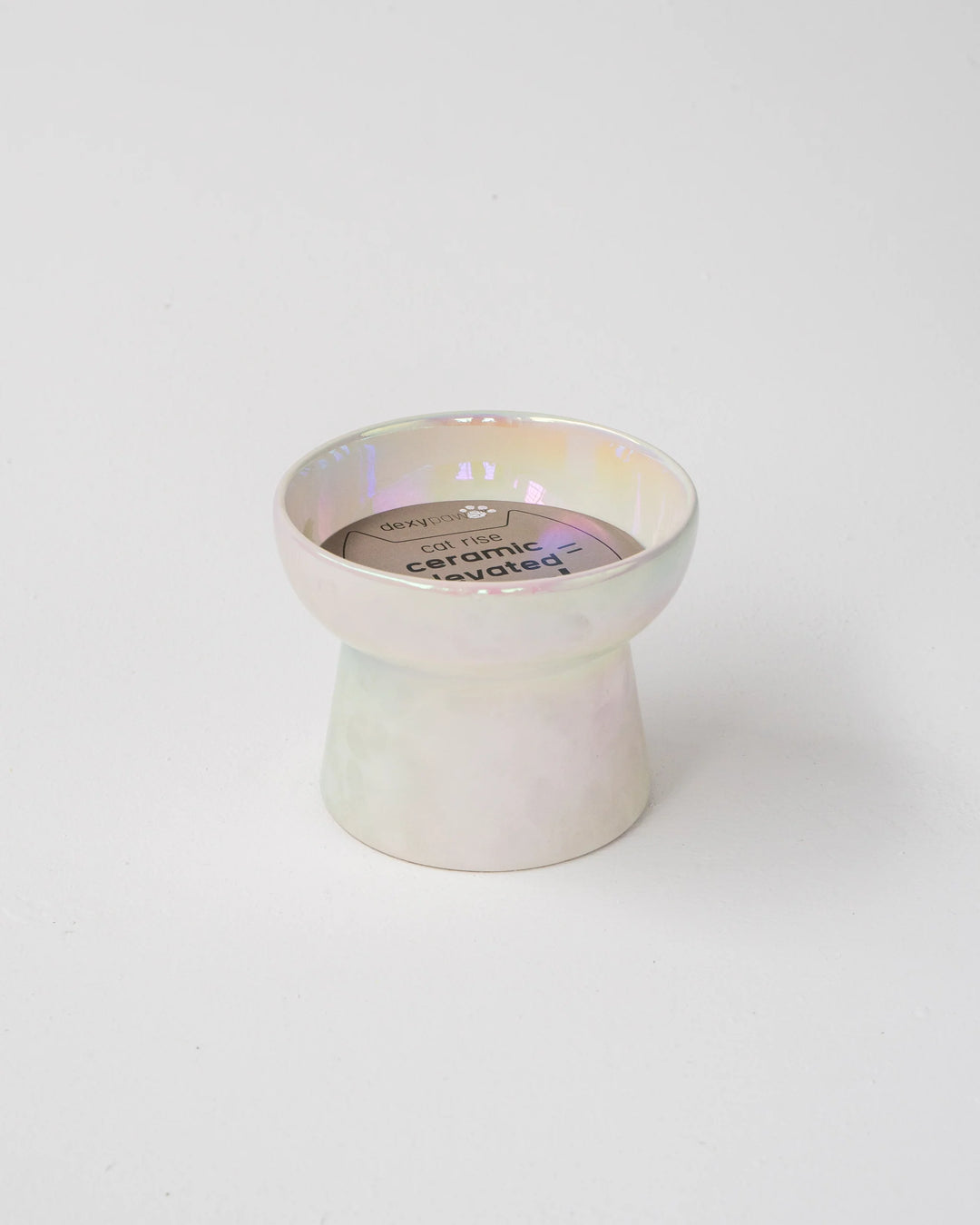 Dexypaws Cat Ceramic Bowl - Iridescent