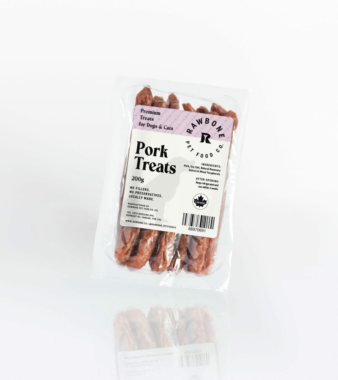 Rawbone Pet Food Co. Pork Treats