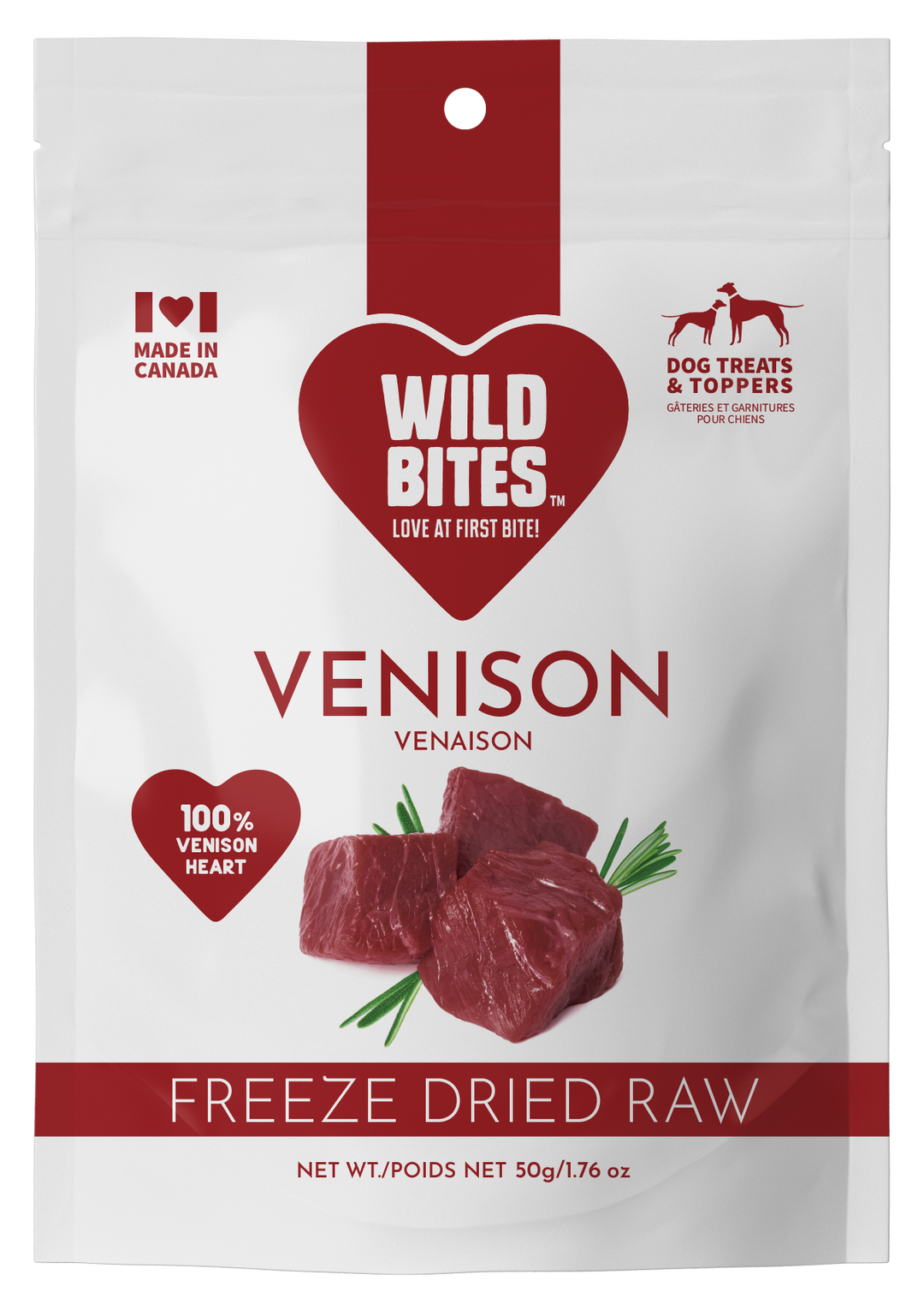 Wild Bites Freeze Dried Venison 50g