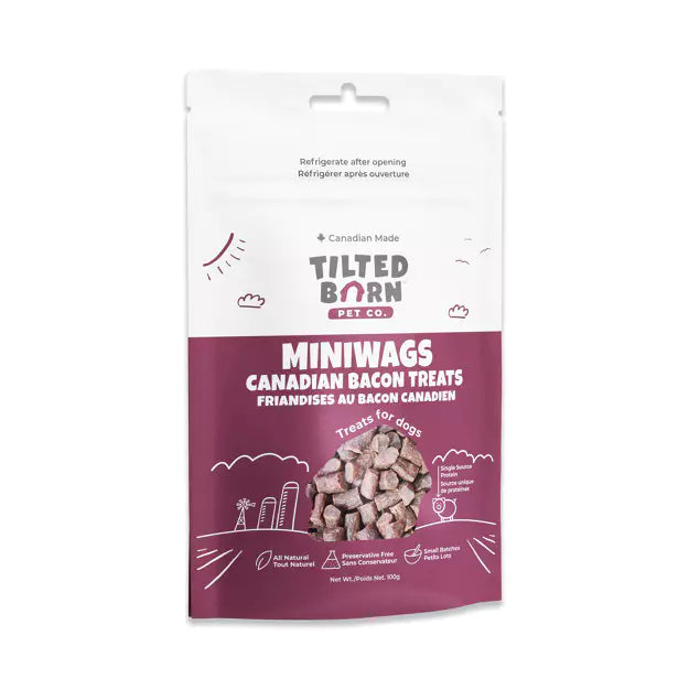 Tilted Barn Pet Co. Canadian Bacon MiniWags 100g