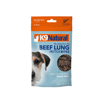 K9 Natural Beef Lung Protein Bites Dog Treat 60 gm