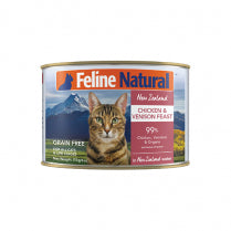 Feline Natural New Zealand Chicken & Venison Feast Cat Food 6 oz