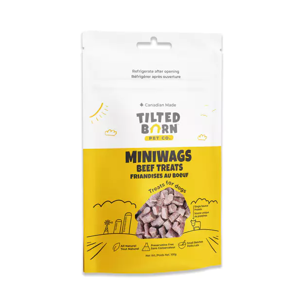 Tilted Barn Pet Co. Canadian Beef MiniWags 100g