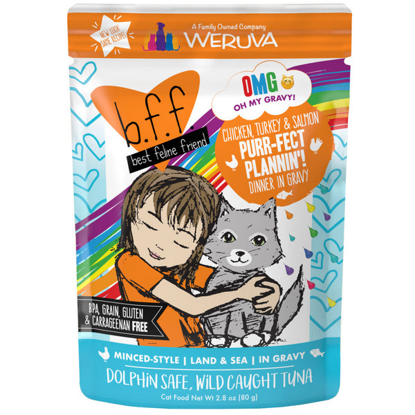 Weruva OMG Purr-Fect Plannin! - Chicken, Turkey, & Salmon 2.8 oz