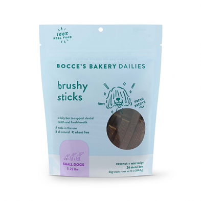 Bocce's Bakery Dailies Brush Sticks Coconut + Mint Small 13oz
