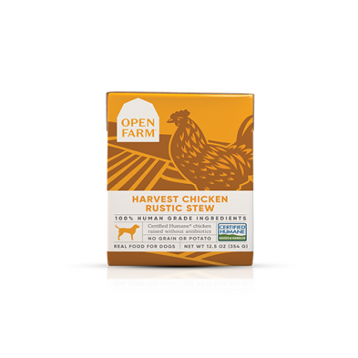 Open Farm Harvest Chicken Rustic Stew Wet Dog Food 12.5 oz