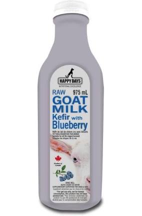 Happy Days Raw Goat Milk  Kefir W/ Blueberries