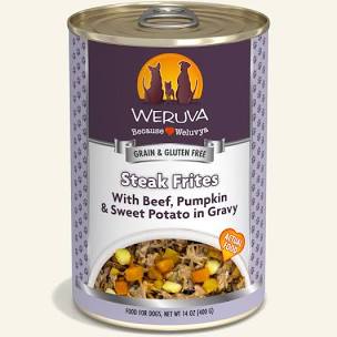 Weruva Steak Frites Dinner Dog 14 oz