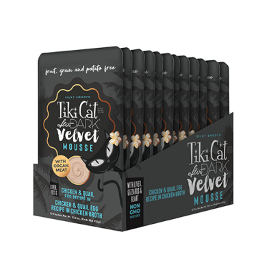 Tiki Cat After Dark Velvet Mousse Chicken & Quail in Broth 2.8oz