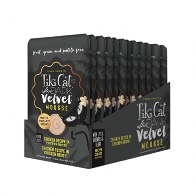 Tiki Cat After Dark Velvet Mousse Chicken in Broth 2.8oz