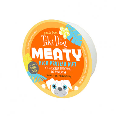 Tiki Dog Meaty Chicken Recipe in Broth Wet 3 oz