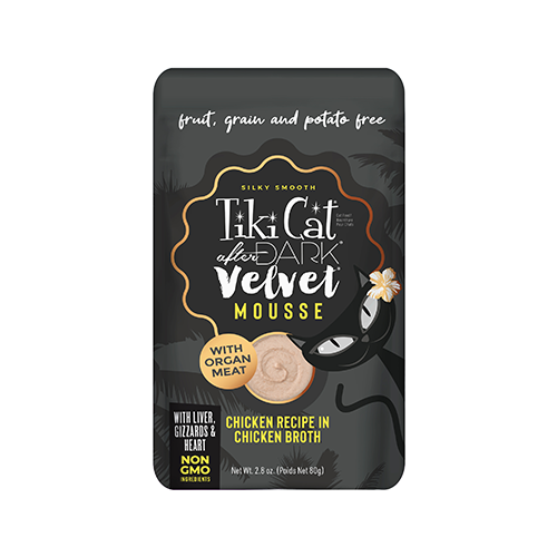 Tiki Cat After Dark Velvet Mousse Chicken in Broth 2.8oz