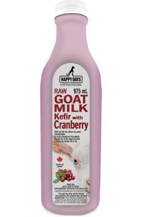 Happy Days Raw Goat Milk Kefir W/ Cranberry 975ml