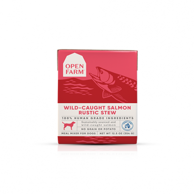 Open Farm Wild-Caught Salmon Rustic Stew Wet Dog Food 12.5 oz